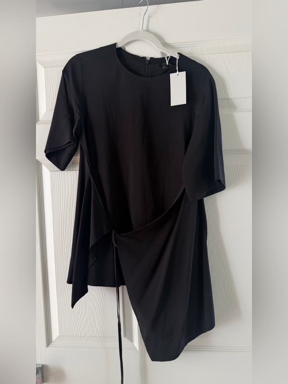 Black Asymmetric Knot-Detail shirt